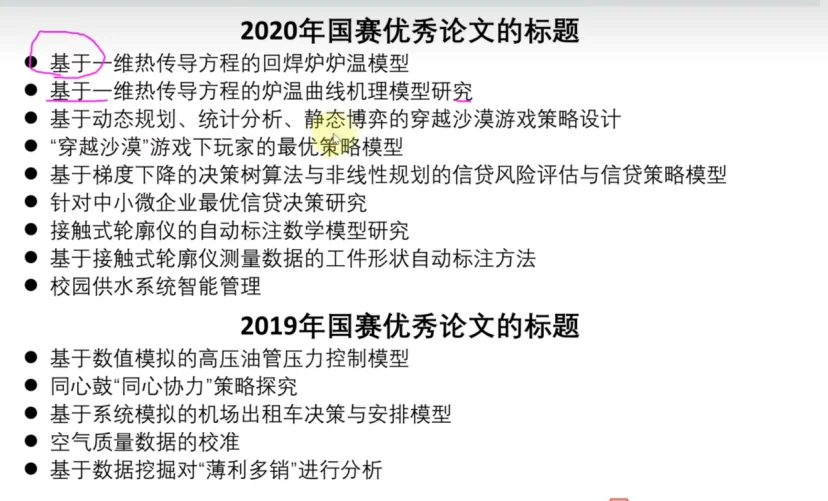 数学建模论文写作